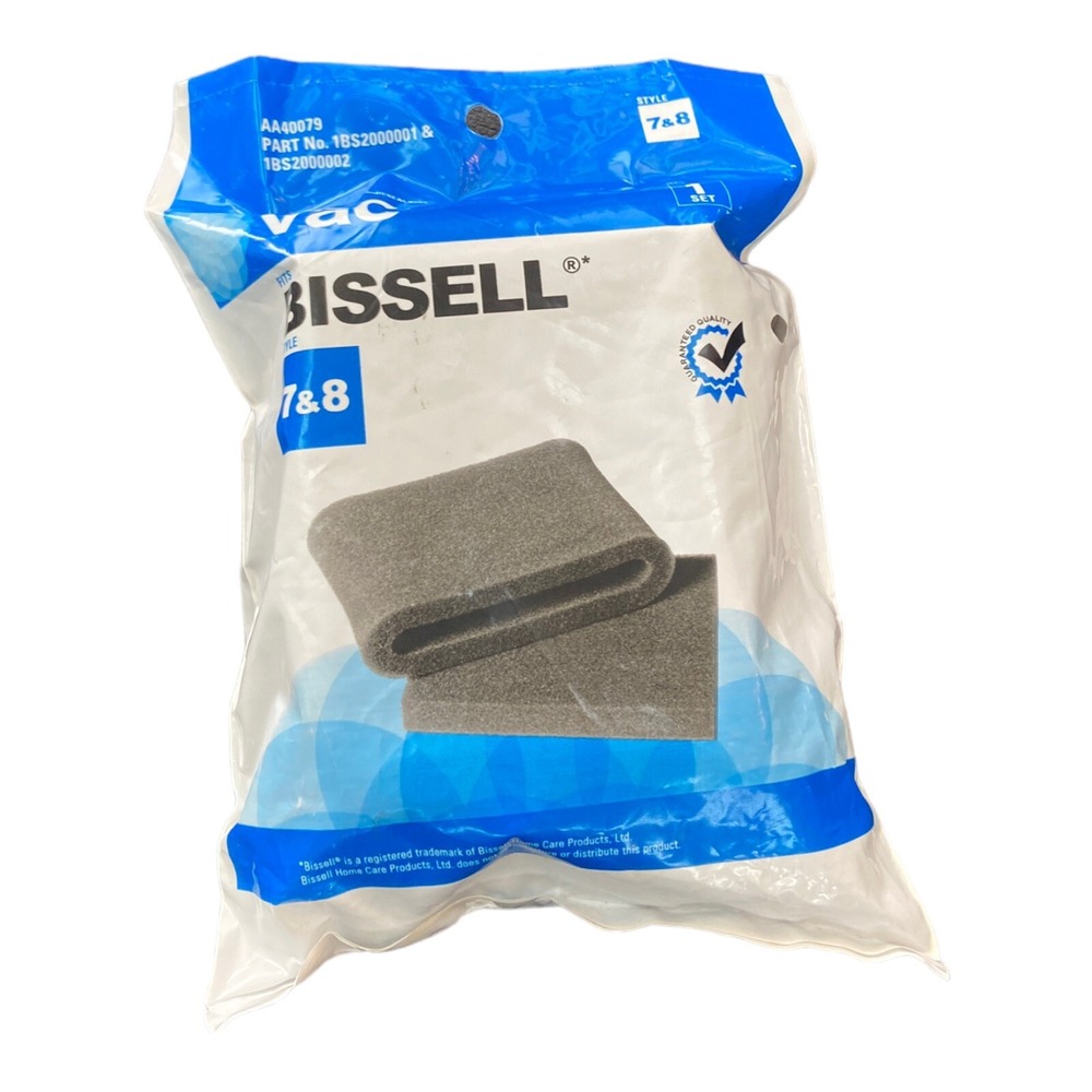 Bissell Style Filters 7 & 8 AA40079 Part No 1BS2000001 & 1BS2000002 New
